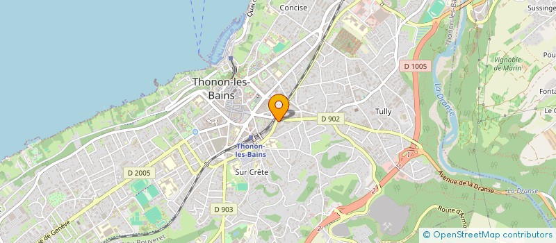 localisation de l'entreprise COPR CHE DE RONDE THONON à THONON-LES-BAINS