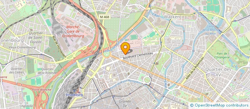 localisation de l'entreprise COPR CLEMENCEAU à STRASBOURG