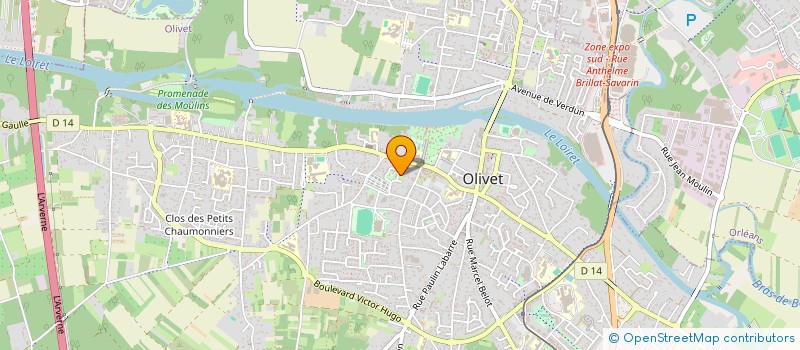 localisation de l'entreprise COPR CLOS DE L EGALITE  OLIVET