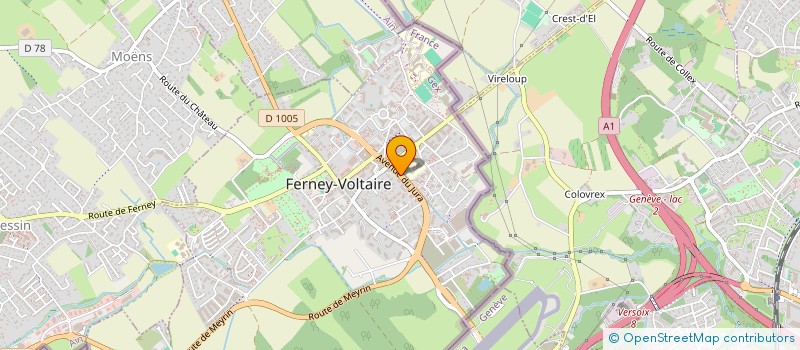 localisation de l'entreprise COPR CLOS DES VERGERS à FERNEY-VOLTAIRE