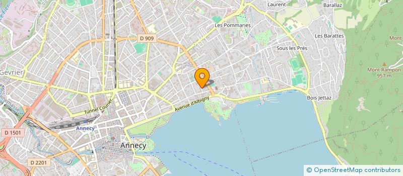 localisation de l'entreprise COPR CLOS DONZIER  ANNECY