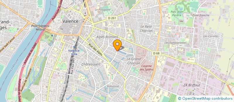 localisation de l'entreprise COPR.COROT  VALENCE