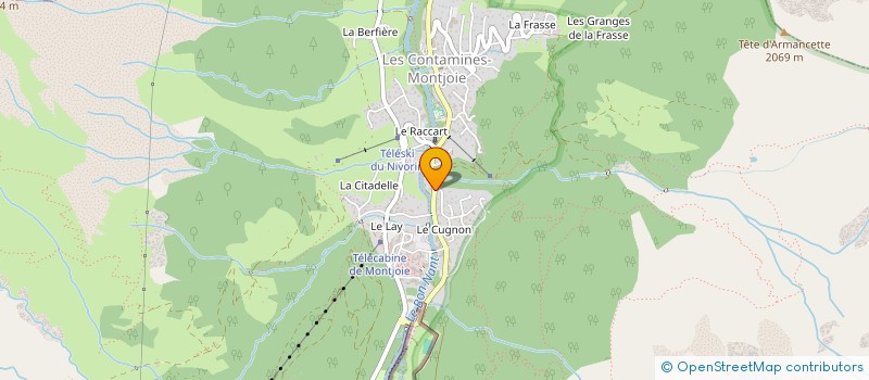 localisation de l'entreprise COPR DES AMETHYSTES  LES CONTAMINES-MONTJOIE