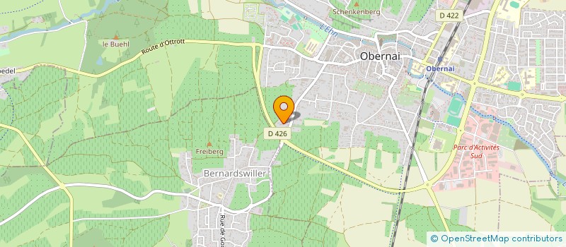 localisation de l'entreprise COPR DOMAINE DE BACHHUS  OBERNAI