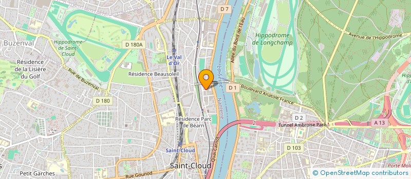 localisation de l'entreprise COPR DU 1 AU 11 RUE ALBERT 1ER 92210 SAINT CLOUD à SAINT-CLOUD