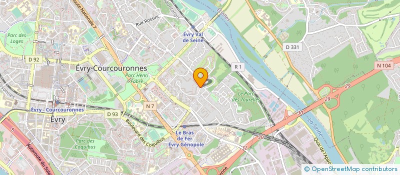 localisation de l'entreprise COPR DU 1 RUE ALPHONSE DAUDET 91000 EVRY COURCOURONNES  EVRY-COURCOURONNES