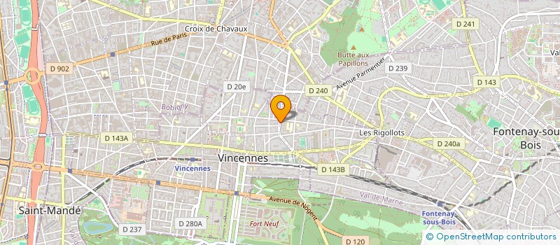 localisation de l'entreprise COPR DU 106 AV DE LA LIBERATION 94 VINCENNES à VINCENNES