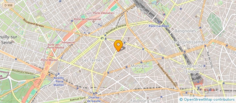 localisation de l'entreprise COPR DU 108 R JOUFFROY 75017 PARIS  PARIS