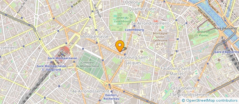 localisation de l'entreprise COPR DU 123 125 RUE NOTRE DAME DES CHAMPS 75006 PARIS  PARIS
