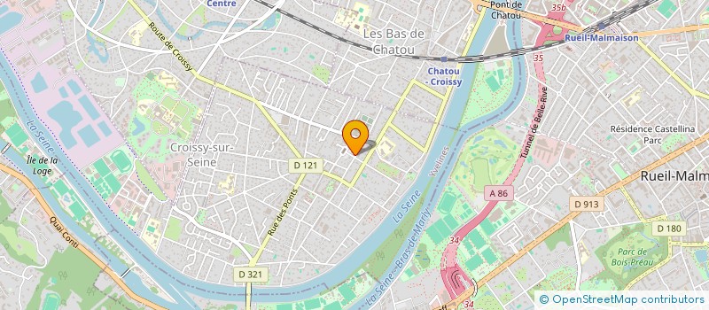 localisation de l'entreprise COPR DU 13 RUE DU SAUT DU LOUP 78  CROISSY-SUR-SEINE