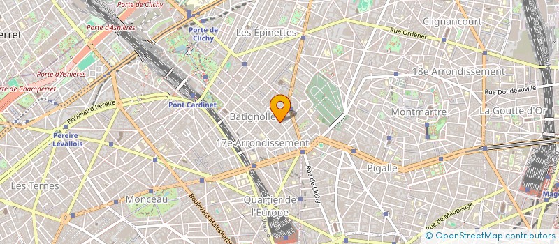 localisation de l'entreprise COPR DU 15 RUE LEMERCIER 75017 PARIS  PARIS