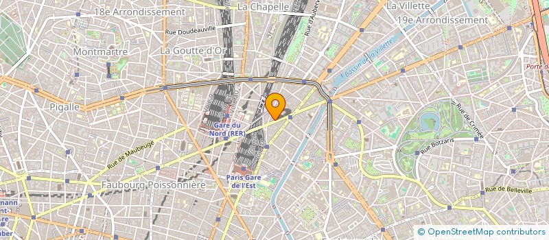 localisation de l'entreprise COPR DU 203 RUE LA FAYETTE 75010 PARIS  PARIS