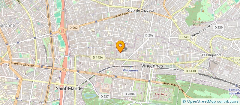 localisation de l'entreprise COPR DU 23 AU 33 RUE DE LA PAIX 94 à VINCENNES