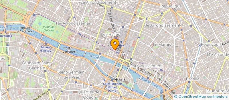 localisation de l'entreprise COPR DU 23 RUE DES LAVANDI ERES STE OPPORTUNE 75001 PARIS  PARIS