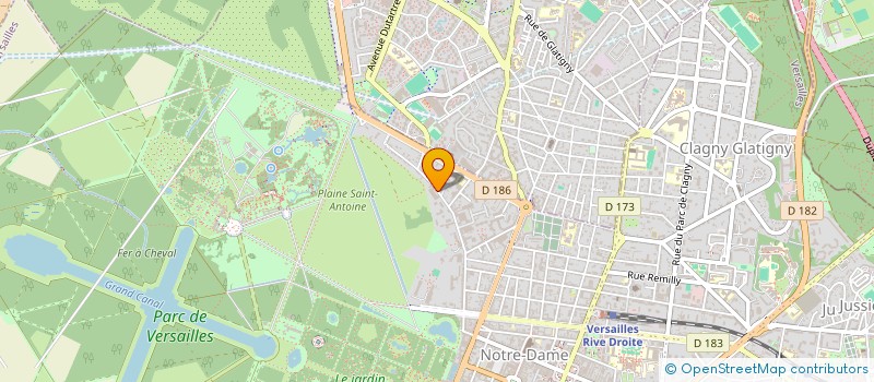 localisation de l'entreprise COPR DU 31 AU 33 RUE DE L HERMITAGE 78000 VERSAILLES à VERSAILLES