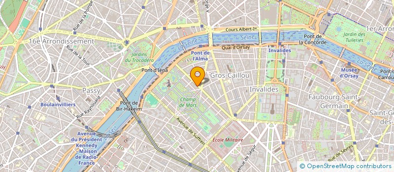 localisation de l'entreprise COPR DU 38 AV DE LA BOURDONNAIS 75007 PARIS  PARIS