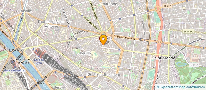 localisation de l'entreprise COPR DU 4 B RUE FABRE D EGLANTINE PARIS 12  PARIS