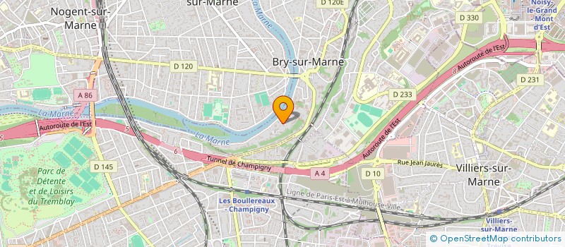 localisation de l'entreprise COPR DU 43/49 QUAI LOUIS FERBER  BRY-SUR-MARNE