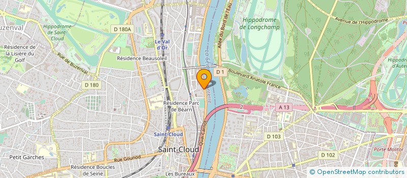 localisation de l'entreprise COPR DU 45 QUAI CARNOT 92210 SAINT-CLOUD à SAINT CLOUD