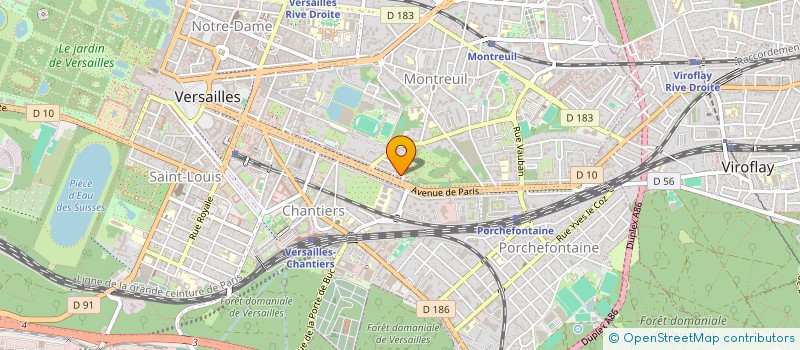 localisation de l'entreprise COPR DU 69 AV DE PARIS 78000 VERSAILLES à VERSAILLES