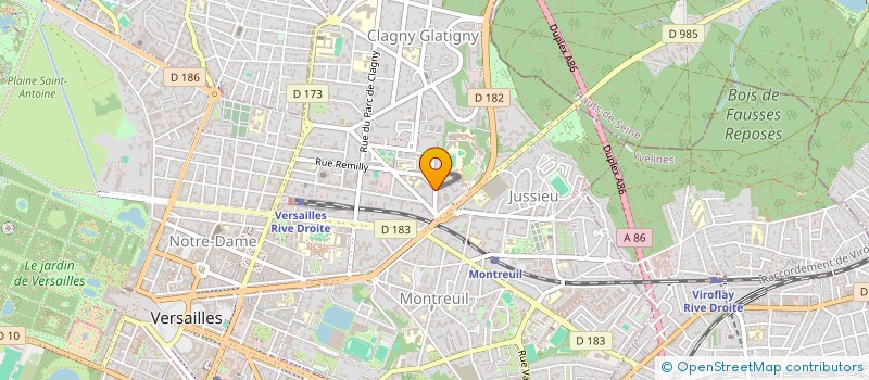 localisation de l'entreprise COPR DU 7 RUE LOUIS HASSMANN à VERSAILLES
