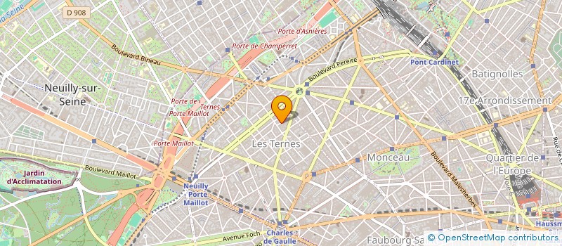 localisation de l'entreprise COPR DU 7 VILLA LAUGIER 75017 PARIS  PARIS