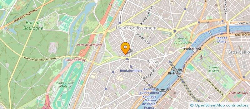 localisation de l'entreprise COPR DU 8 BD EMILE AUGIER  PARIS