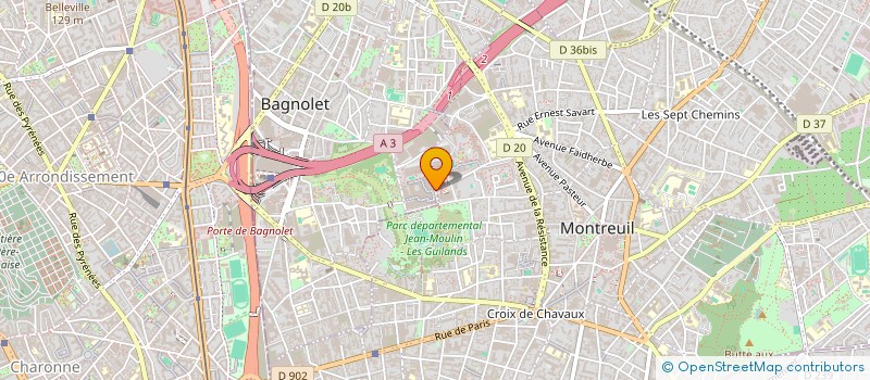localisation de l'entreprise COPR DU BATIMENT R PARC DE LA NOUE 93170 BAGNOLET à BAGNOLET