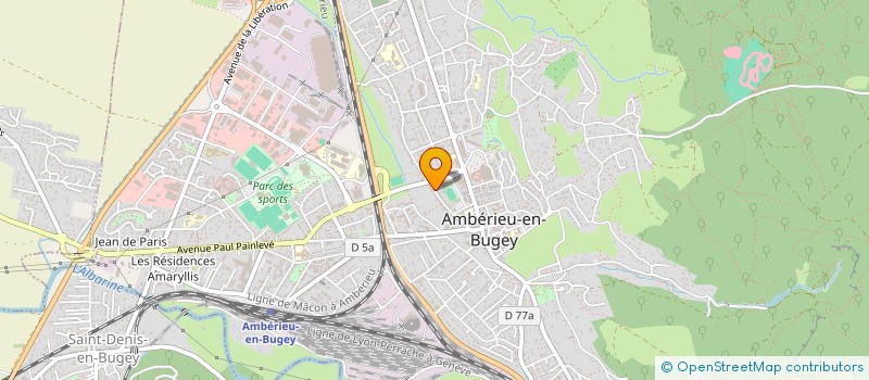 localisation de l'entreprise COPR DU GYMNASE à AMBERIEU-EN-BUGEY