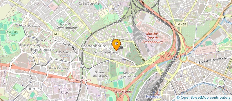 localisation de l'entreprise COPR DU HOHENSTEIN à STRASBOURG