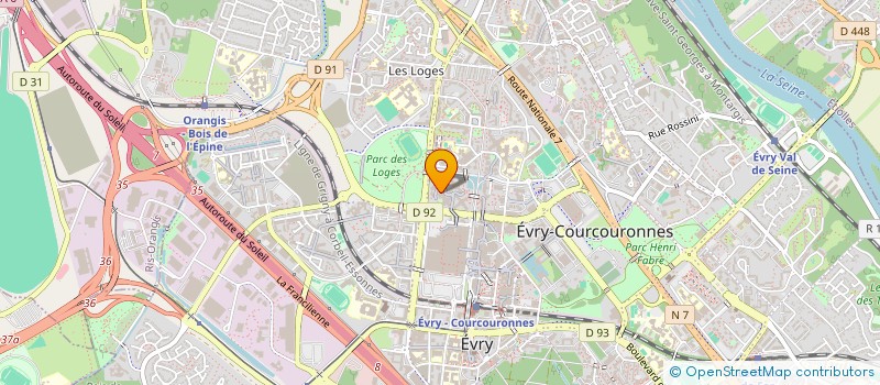 localisation de l'entreprise COPR DU SQUARE DU DRAGON BAT 1 91 EVRY  EVRY-COURCOURONNES