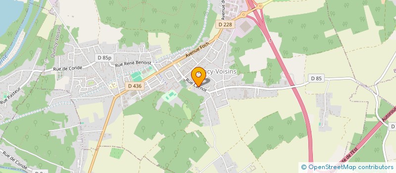 localisation de l'entreprise COPR. DU VIVIER  QUINCY-VOISINS