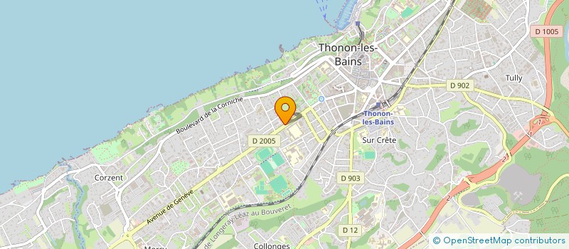 localisation de l'entreprise COPR DUBOUCHET à THONON-LES-BAINS