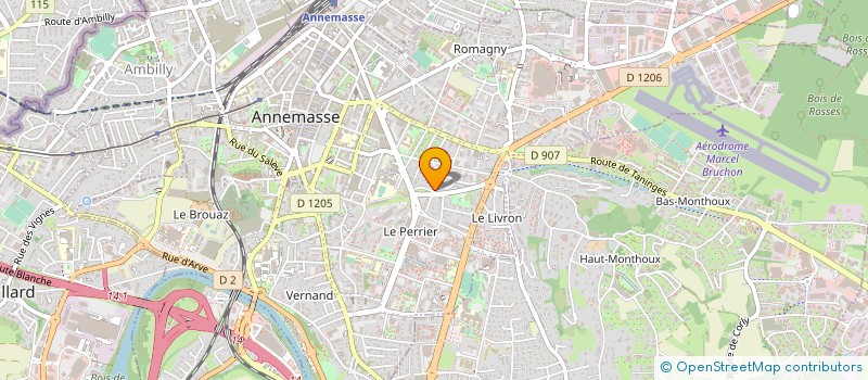 localisation de l'entreprise COPR EMERAUDE  ANNEMASSE