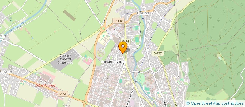 localisation de l'entreprise COPR ENSEMBLE IMMOBILIER LES MELEZES  PONTARLIER