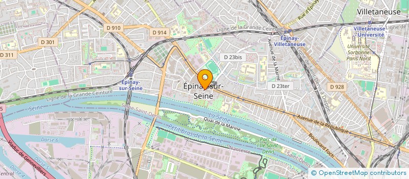 localisation de l'entreprise COPR EPINAY 33 1/ 3 ALLEE CAQUINEAU 93800 EPINAY SUR SEIN à EPINAY-SUR-SEINE