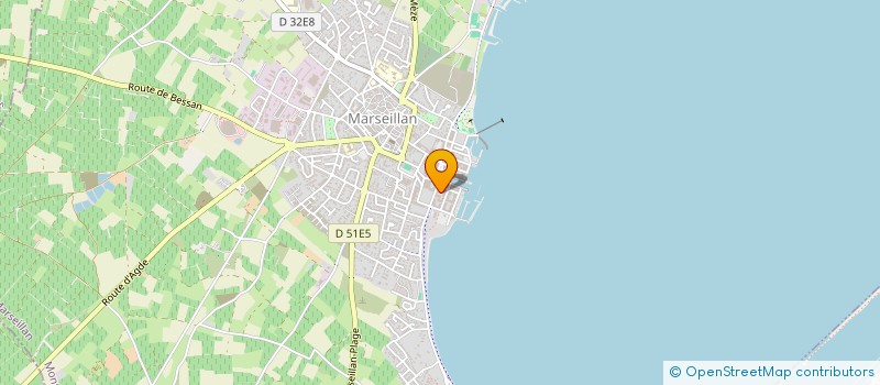 localisation de l'entreprise COPR ESCALE MARINE à MARSEILLAN