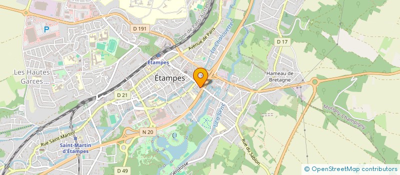localisation de l'entreprise COPR ETOILE D OR 92 AV DE LA REPUBLIQUE 91 ETAMPES à ETAMPES