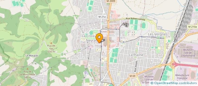 localisation de l'entreprise COPR HAUTS DE CHANTURGUE  CLERMONT-FERRAND