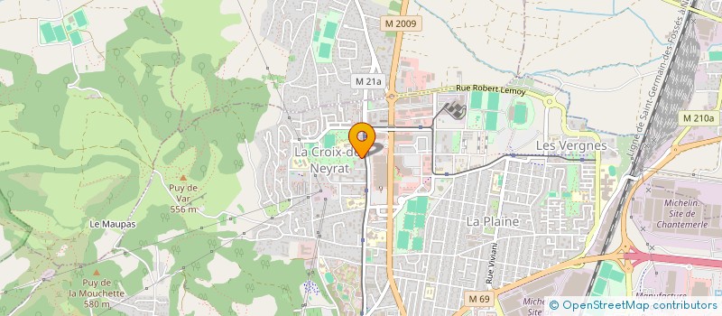 localisation de l'entreprise COPR HAUTS DE CHANTURGUE  CLERMONT-FERRAND