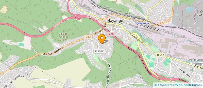 localisation de l'entreprise COPR HAYANGE SAINT MARTIN  HAYANGE