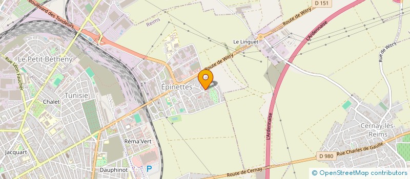 localisation de l'entreprise COPR HELENE NAUTRE  REIMS