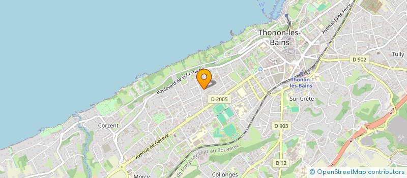 localisation de l'entreprise COPR HEURES CLAIRES à THONON-LES-BAINS