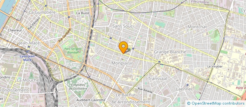 localisation de l'entreprise COPR. HORIZON LUMIERE VOLU. 14 19 CAGE C  LYON