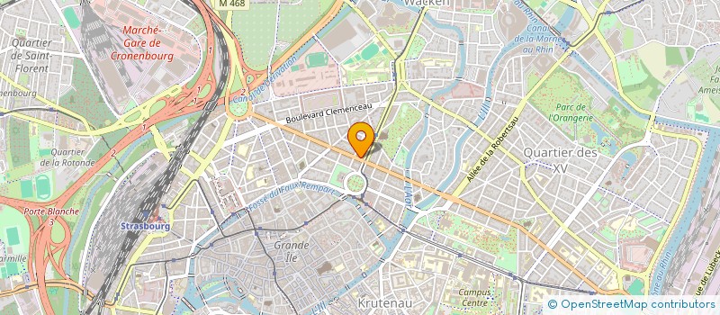 localisation de l'entreprise COPR IM 22 AV DES VOSGES à STRASBOURG