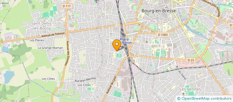 localisation de l'entreprise COPR IMM COMTE TEYSSONNIERE à BOURG-EN-BRESSE