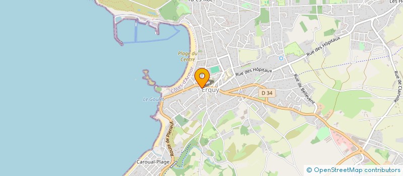 localisation de l'entreprise COPR IMM LANRVEN  ERQUY