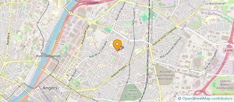 localisation de l'entreprise COPR IMM R BRISEPOTIERE à ANGERS