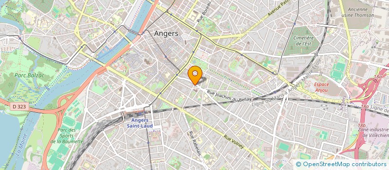 localisation de l'entreprise COPR IMM R DESJARDINS à ANGERS