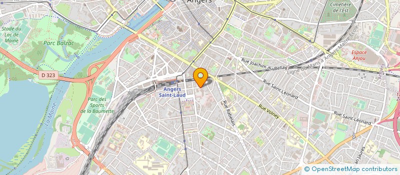 localisation de l'entreprise COPR IMM R JEAN BODIN à ANGERS